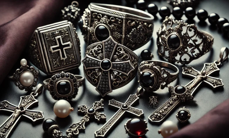 french christian gothic jewelry