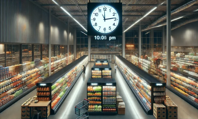 how late is the closest grocery store open